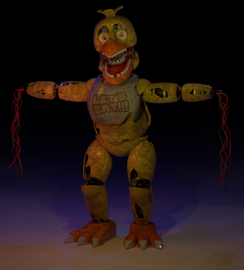 Stylised Withered Chica