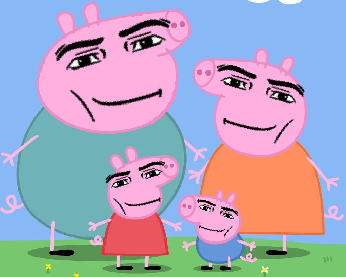 Peppa Pig MAN FACE by HydraProDev on DeviantArt