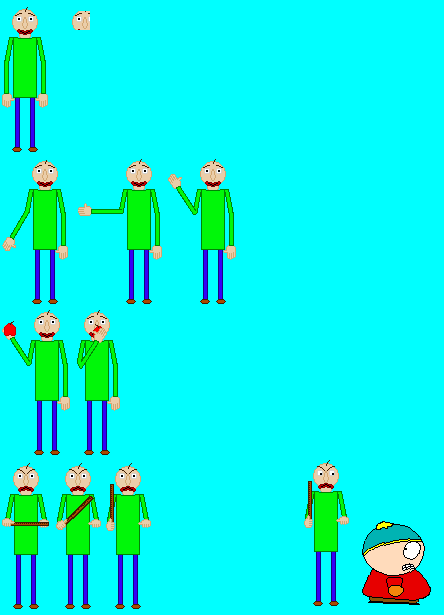 Baldi Sprite Rig Baldi Spritesheet by HydraProDev on DeviantArt