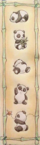 Pandas For Amanda Bookmark