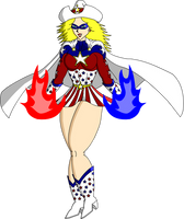 Libertina Glory, the Star-Spangled Wonder by MonztarVerse