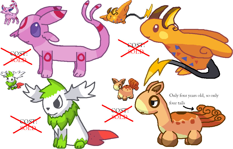 Pokemon Fusion Adoptables (CLOSED)