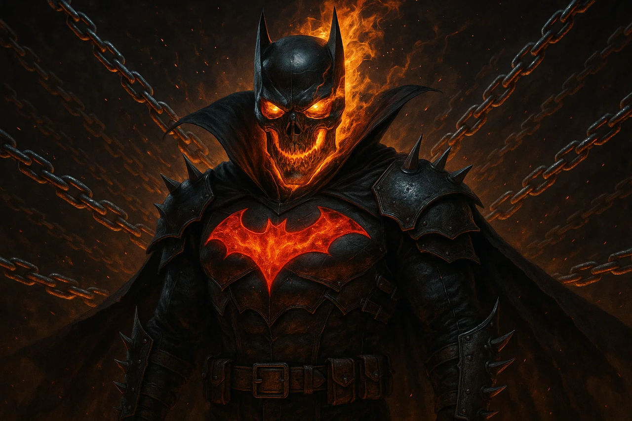 Batman Rider Batman as Ghost Rider by Crishark on DeviantArt