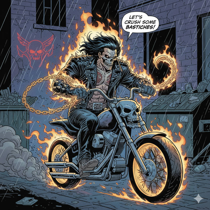 Ghost Rider Animle Hellhound - Ghost Rider + Lobo by Crishark on DeviantArt