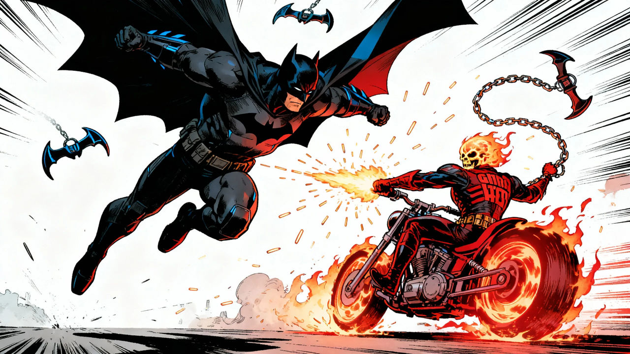 Ghost Rider Batmobile Batman VS Ghost Rider by Crishark on DeviantArt