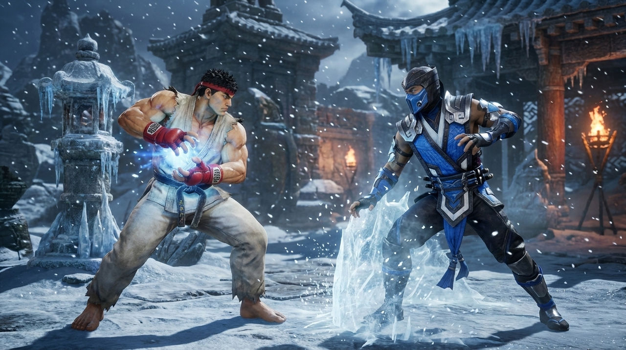 Sub Zero Vs Ryu Ryu VS Sub-Zero by Crishark on DeviantArt
