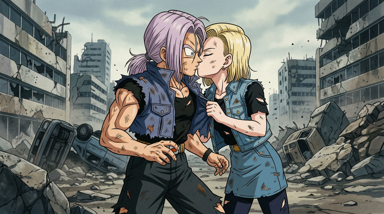 Trunks Vs Android Android 18 and Future Trunks by Crishark on DeviantArt