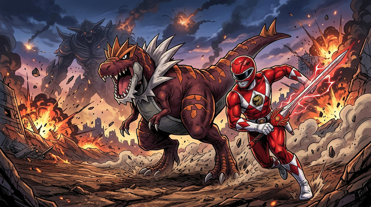 Red Ranger Tyler Red Ranger and Tyrantrum by Crishark on DeviantArt