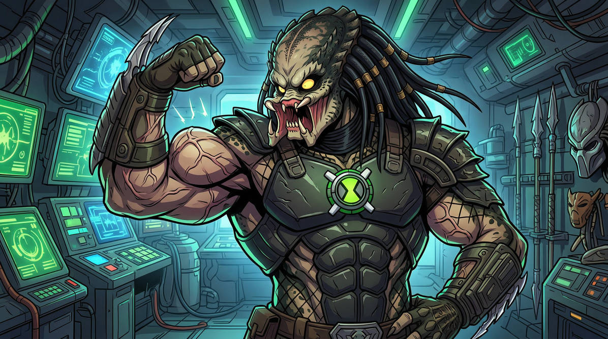 Bench Predator Ben 10 as Predator by Crishark on DeviantArt