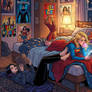 Raven, Supergirl and Starfire