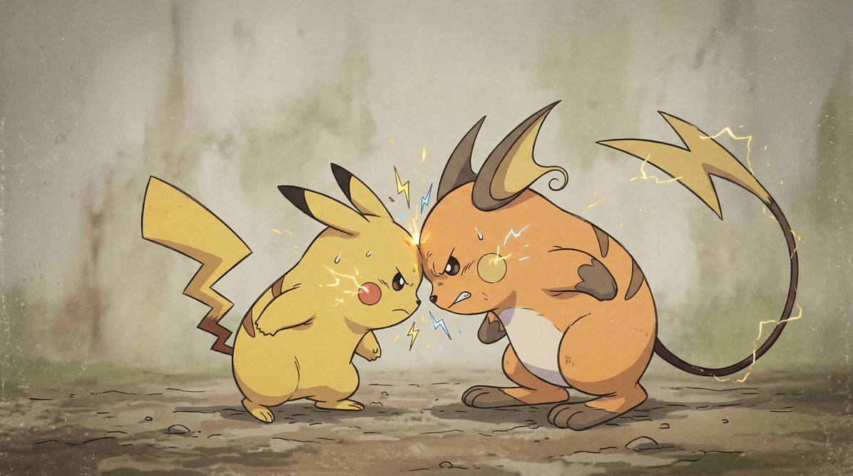 Pikachu VS Raichu By Crishark On DeviantArt pikachu-vs-raichu-by-crishark-on-deviantart