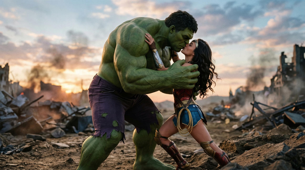 Woman Hulk Rage Hulk and Wonder Woman by Crishark on DeviantArt