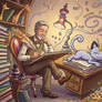 Ted Geisel (Dr. Seuss) with Alolan Meowth