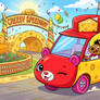 Speedy Gonzales driving Cheesy Rider