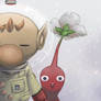 Olimar and Red Pikmin