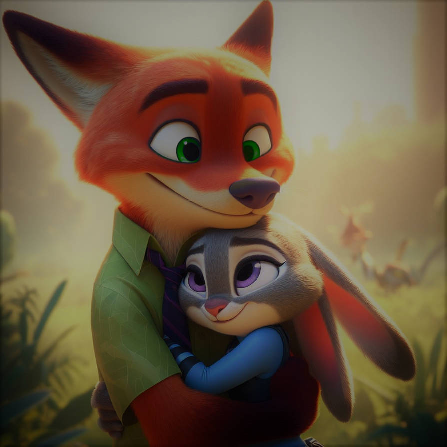 nick and judy hugging by diegogarza123 on DeviantArt