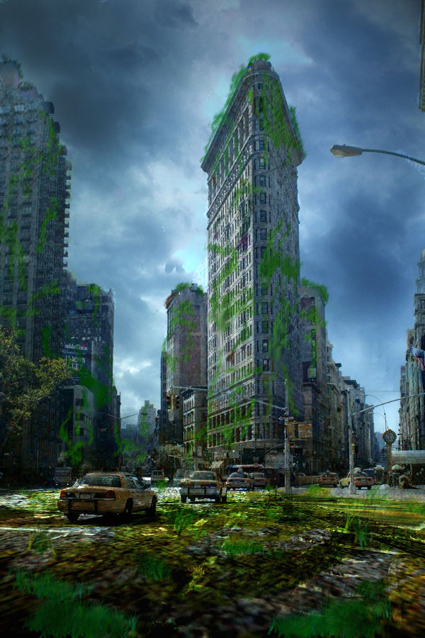 Concept Art : Post-Zombie apocalypse city by snakexiii13 on DeviantArt