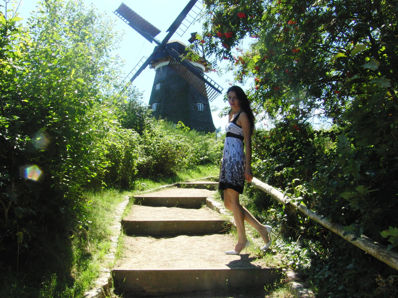 near the windmill
