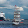 sailfish at birthday of port in Hamburg, Germany 2