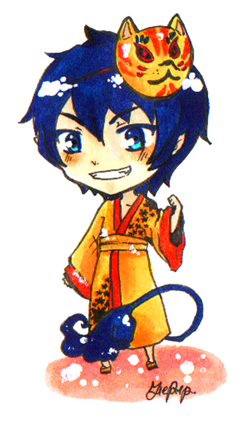 Rin Okumura chibi