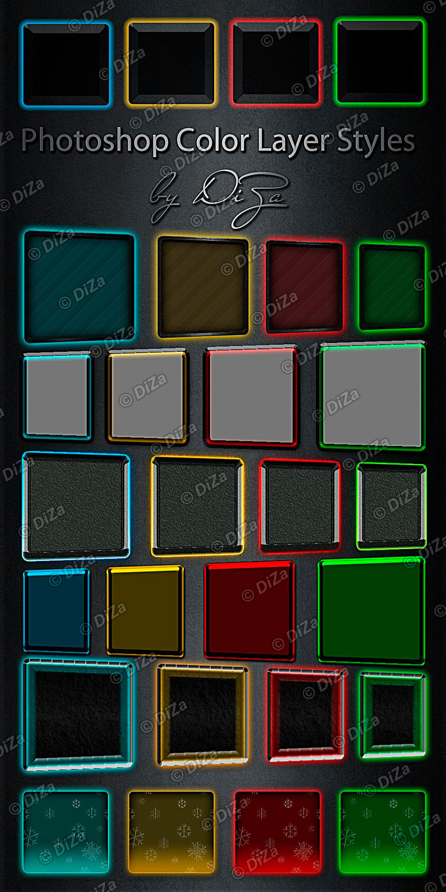 Photoshop Color Layer Styles by DiZa-74 on DeviantArt