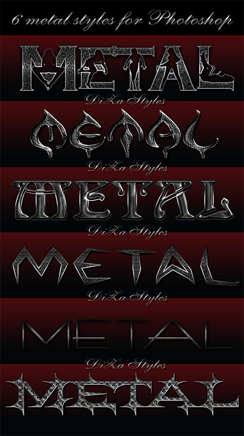 Metal Field Style 6 Metal Styles for PS by DiZa-74 on DeviantArt