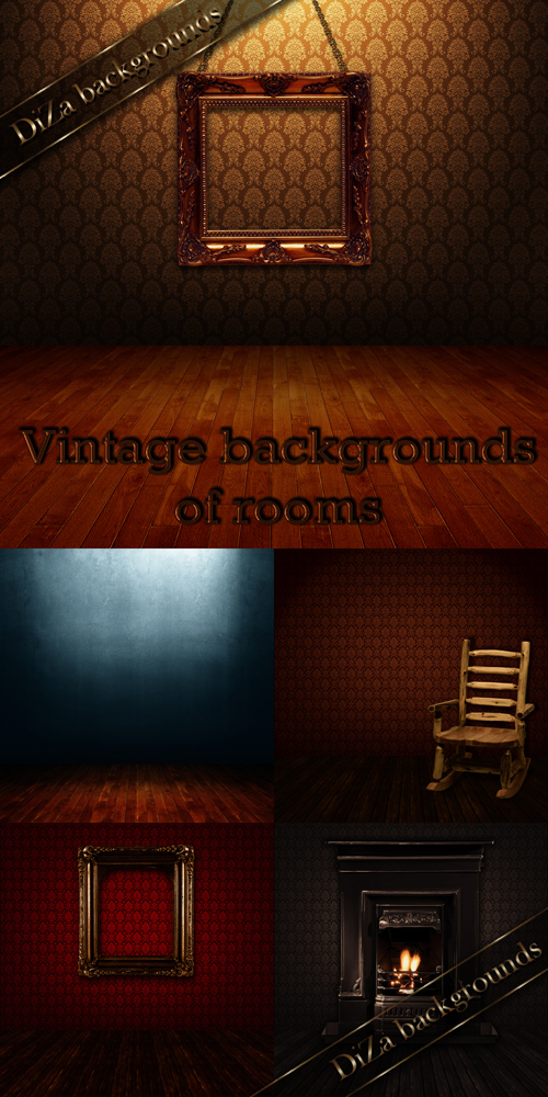 Vintage backgrounds of rooms