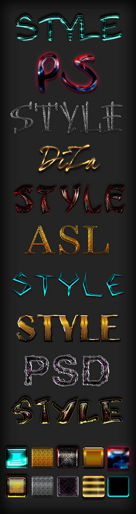 4 Basic Text Style Text styles Mix - 74 by DiZa-74 on DeviantArt