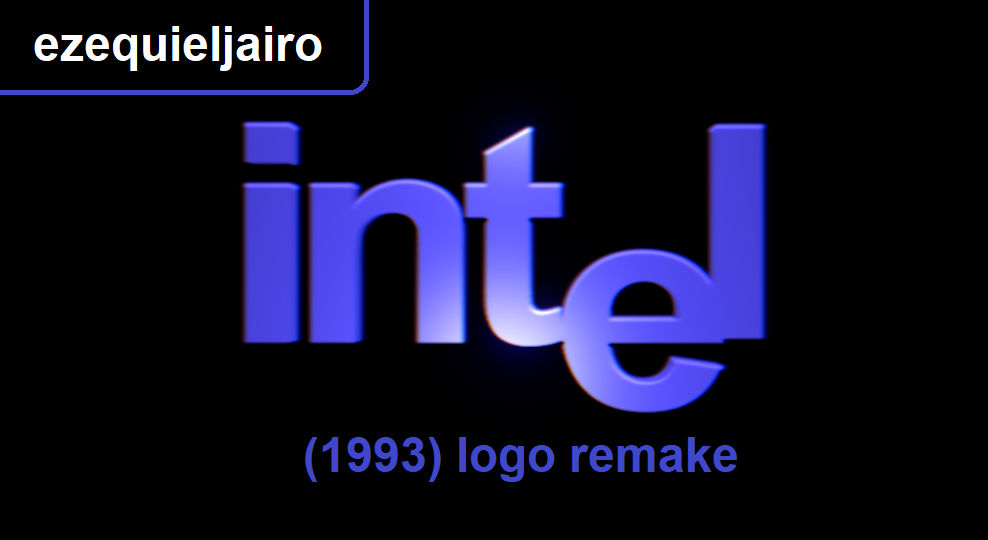 Intel (1993) logo remake by ezequieljairo on DeviantArt