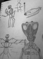 Mantis Droid rough concept art
