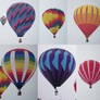 6 hot air balloons