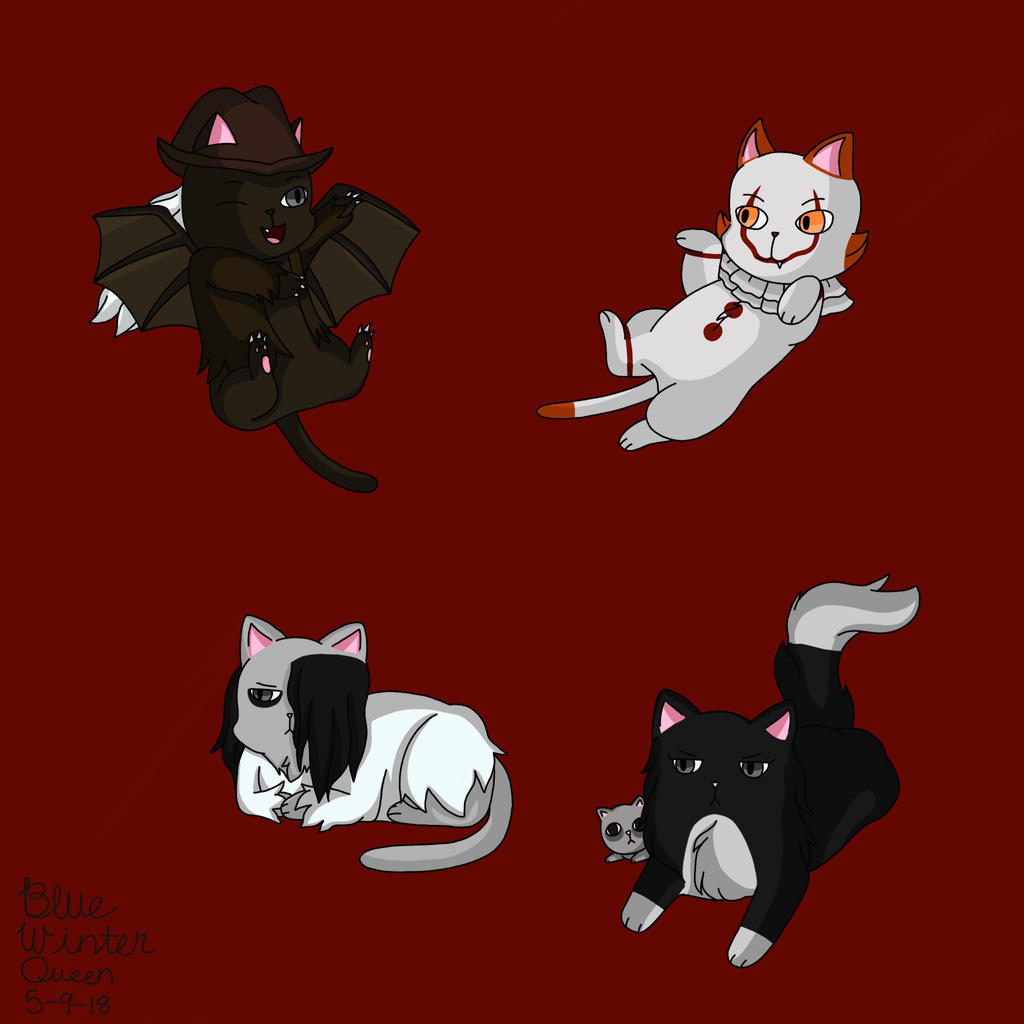 Horror Movie Cats Part 3 by Blue-Winter-Queen on DeviantArt