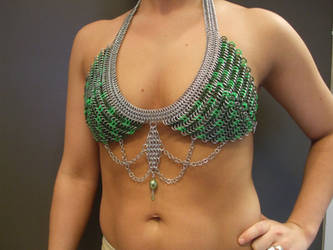 Green Glow Chainmaille Halter