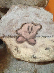 Kirby's on a Rock!