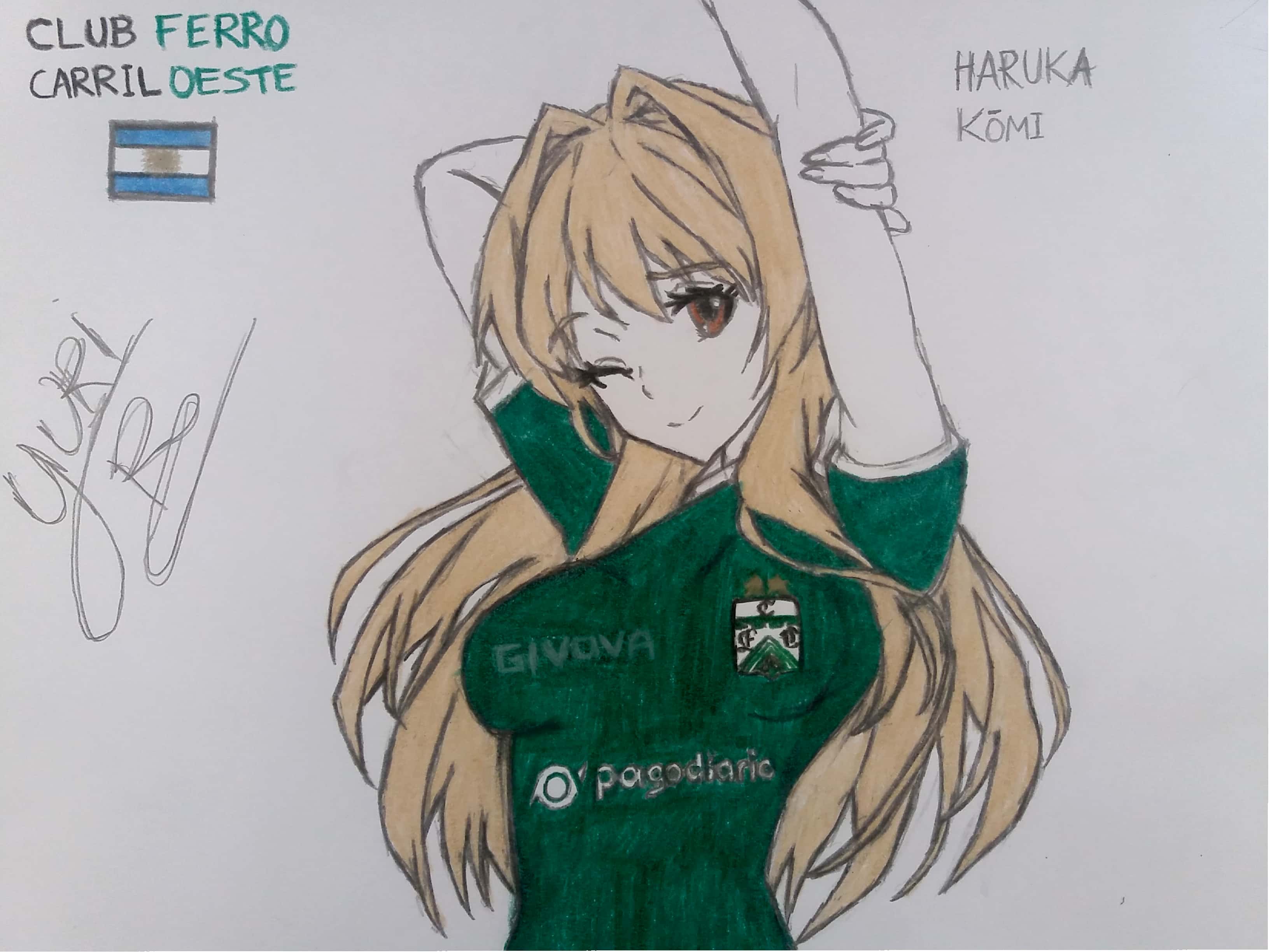 Haruka Koumi - Ferro Carril Oeste by Yuri-SPFC on DeviantArt