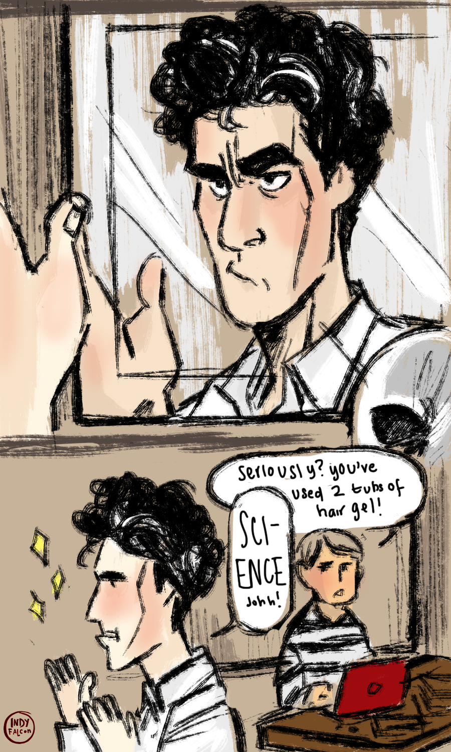 Sherlock and Hair Gel