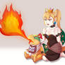 Bowsette y Bowser Jr