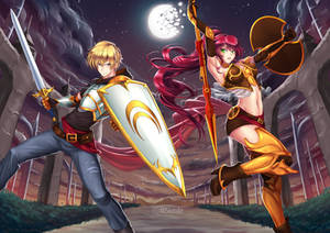 Jaune Arc and Pyrrha Nikos