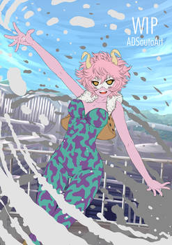 WIP - Mina Ashido - heroine suit Background