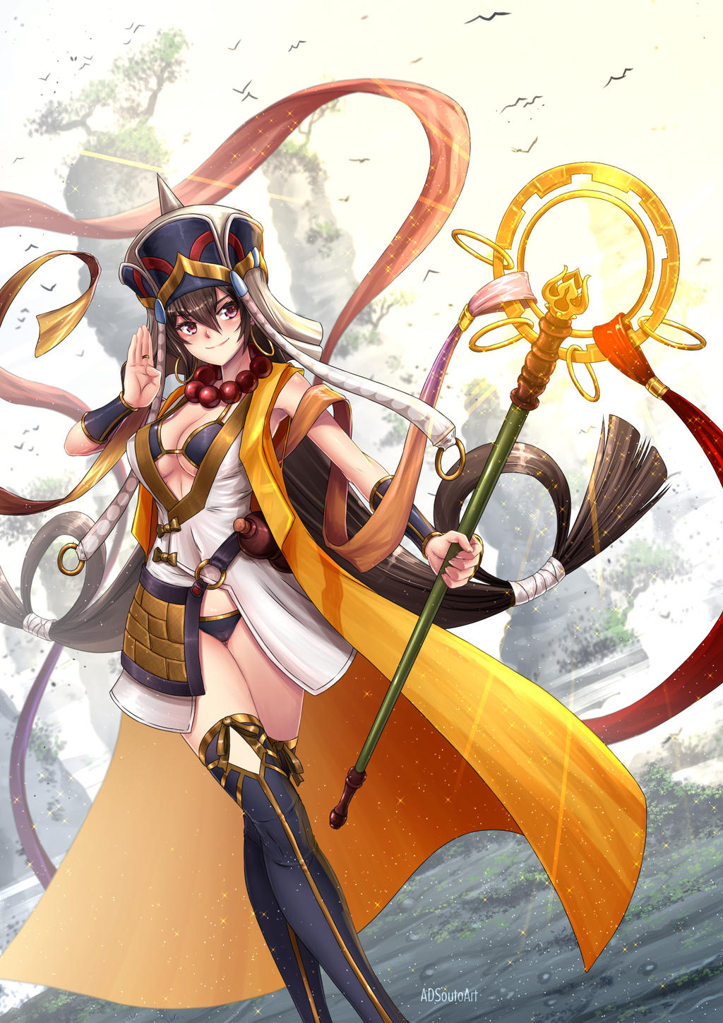 In The Novel What's Sanzang Mount Xuanzang Sanzang / final form - Fate/GO by ADSouto on DeviantArt