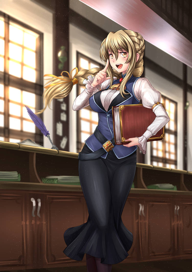 Guild Girl, Receptionist / Goblin Slayer by ADSouto on DeviantArt