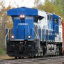 NS Conrail Heritage 8098 leads Long Hood Forward