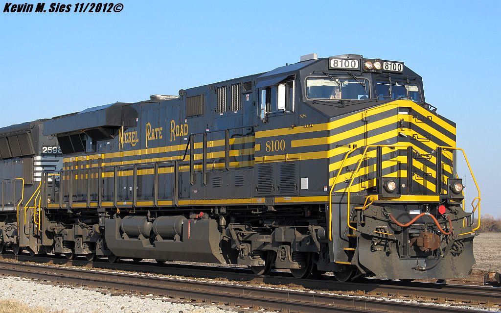 Nickel Plate 8100 roster shot on train 301