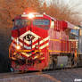 Lehigh Valley heritage locomotive #8104 leads 748