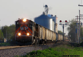 Western Pacific Heritage # 1983 leads NS 55T Grain