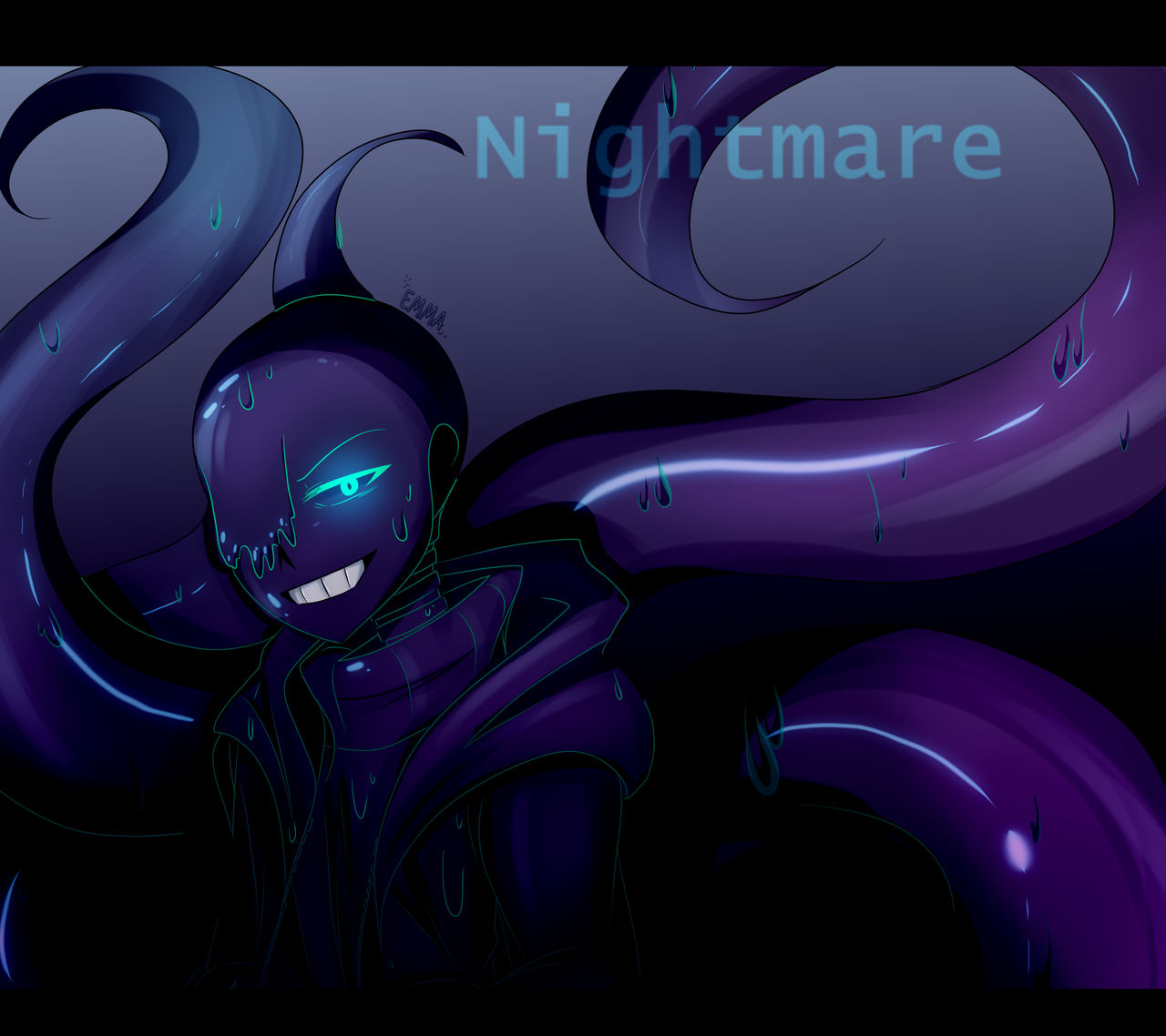 Nightmare Sans - Now thats fan art i never knew i looked