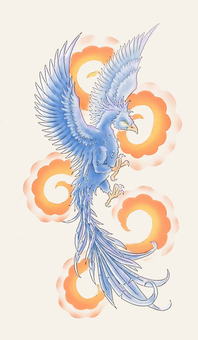 Phoenix tattoo design