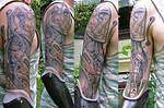 biomechanical arm finished by primitive-art