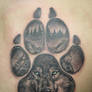 woolf paw tattoo