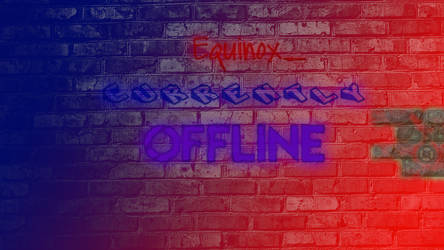 Offline Sign Spray Paint Design.